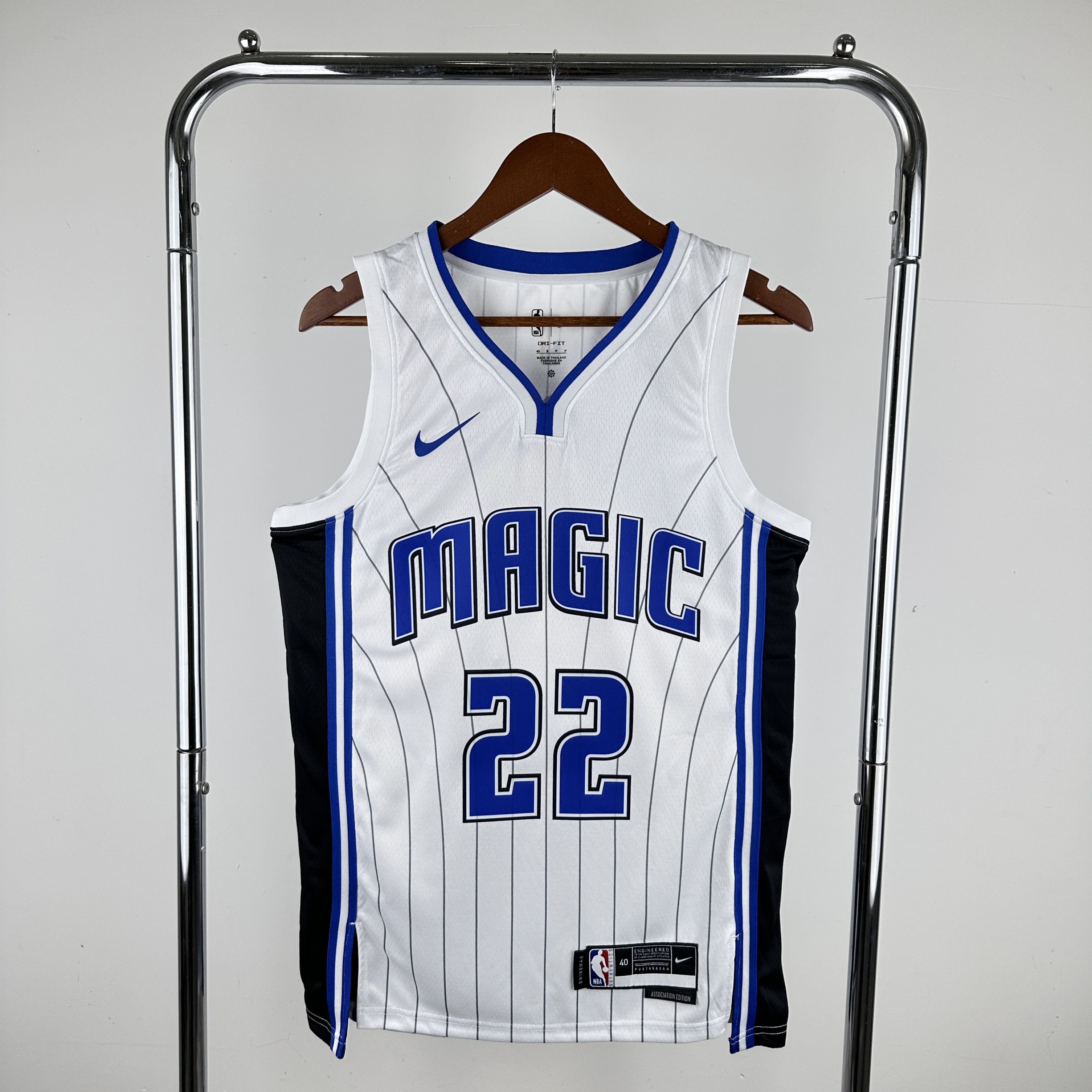 Men Orlando Magic #22 Wagner White stripe Nike 2024 NBA Jersey->indiana pacers->NBA Jersey